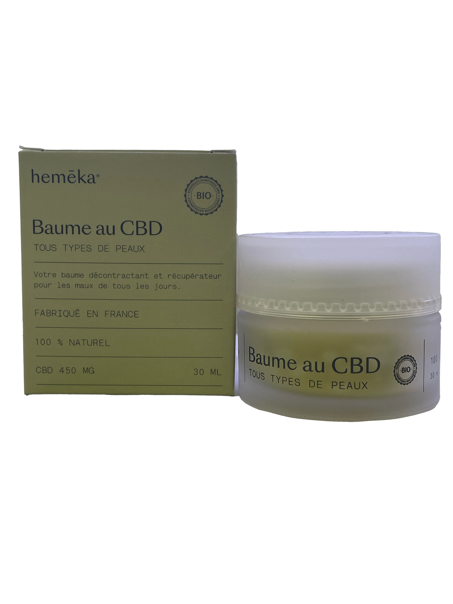 Baume au CBD Héméka 30 ml – Soulagement Naturel et Récupération Musculaire