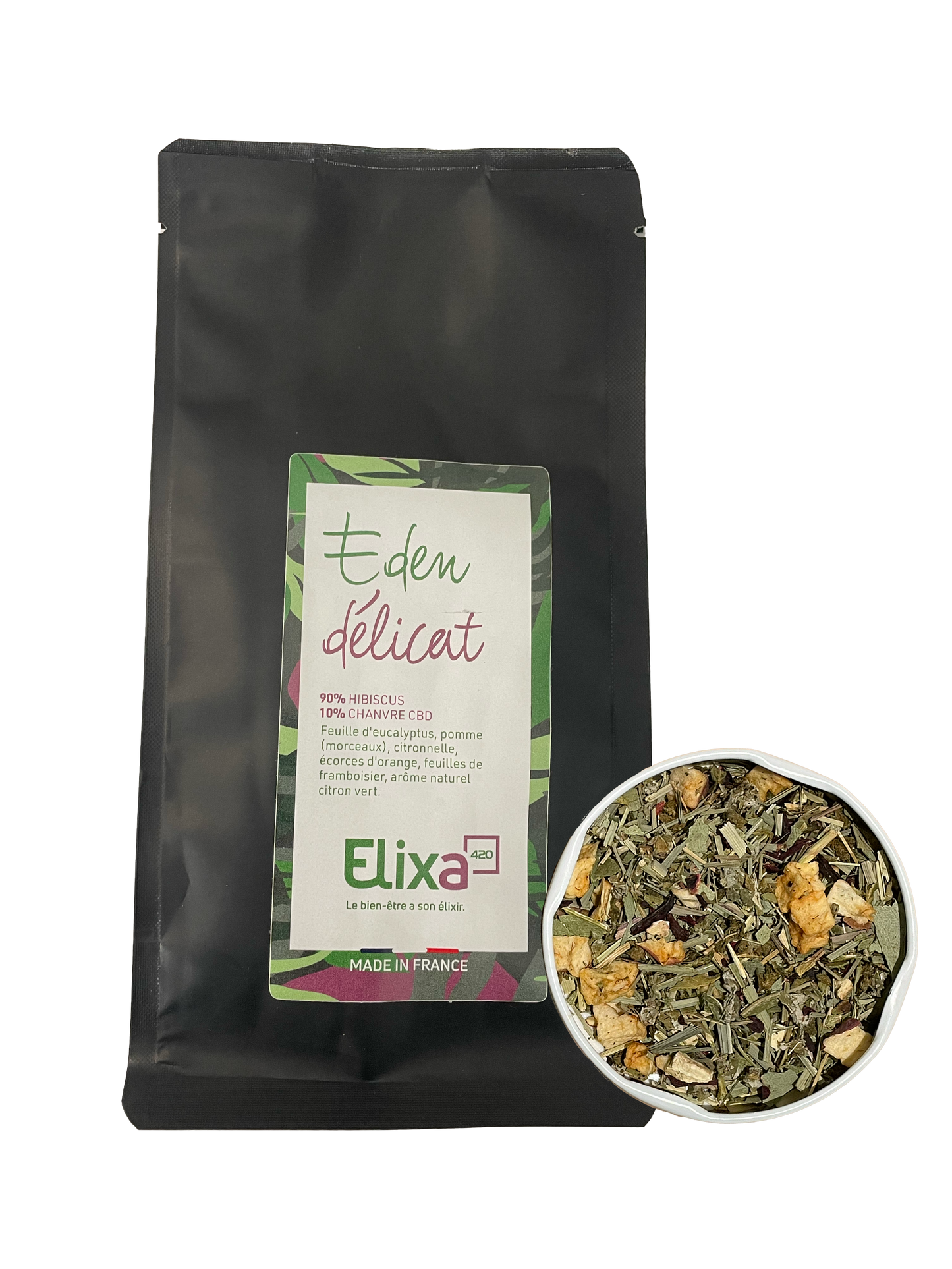 Infusion CBD Bio Eden Délicat (50 g) – Fraîcheur et Sérénité Naturelle