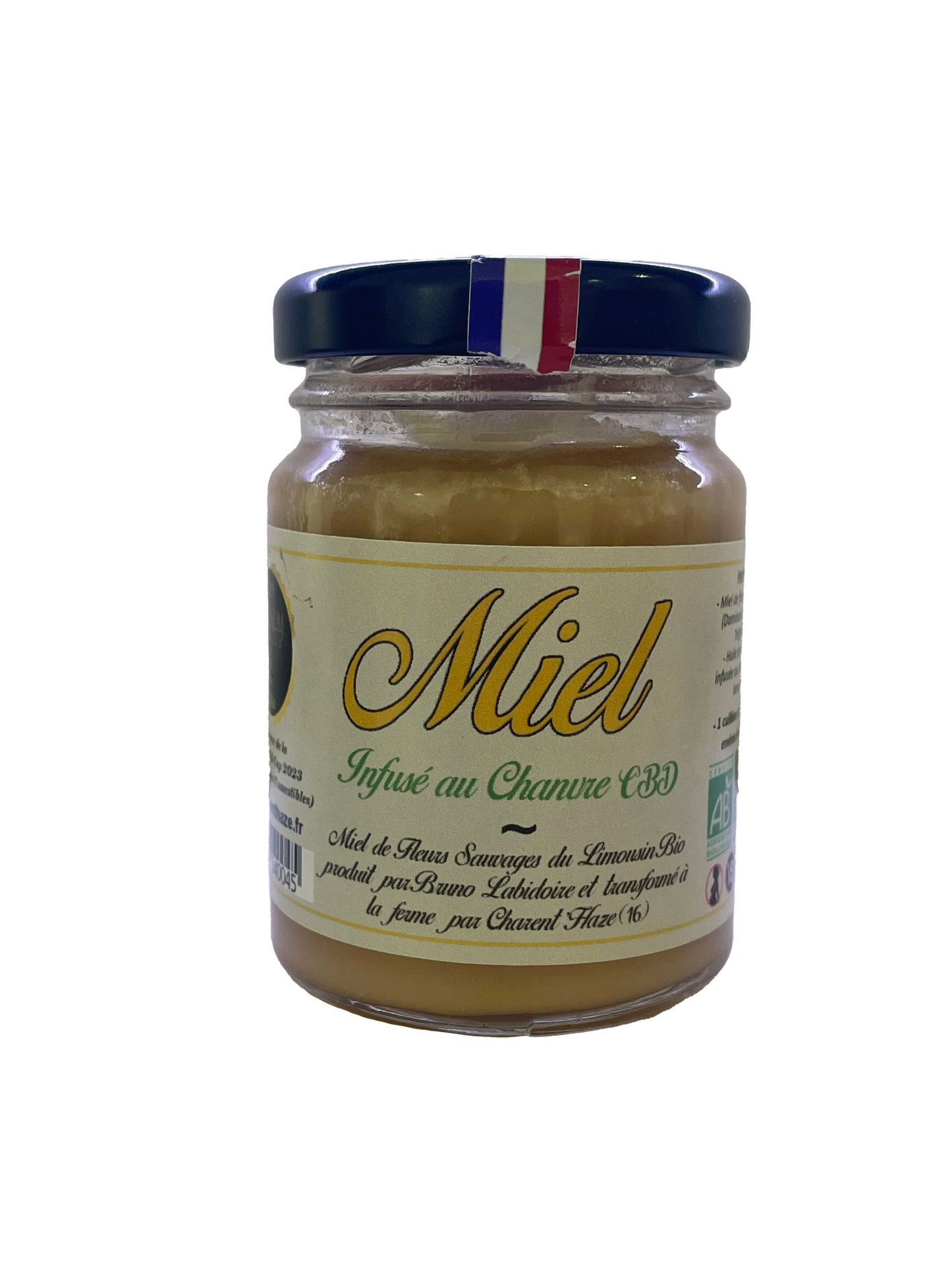 Miel infusé au chanvre CBD Bio Charent'Haze 125g – Douceur et Détente Naturelle