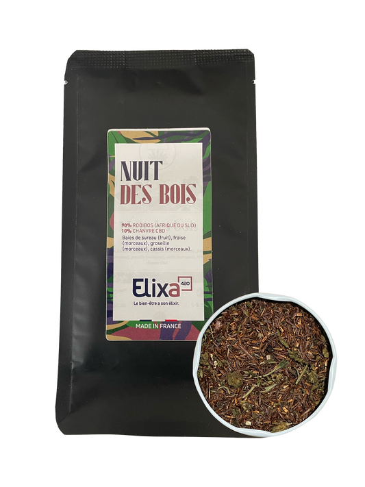 Infusion CBD Bio Nuit des Bois (50 g) – Douceur Fruitée et Repos Naturel