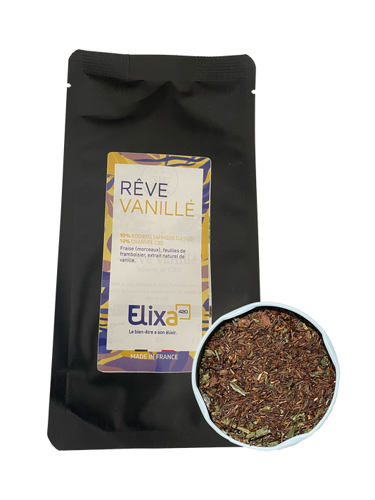 Infusion CBD Bio Rêve Vanillé (50 g) – Douceur et Sérénité Gourmande