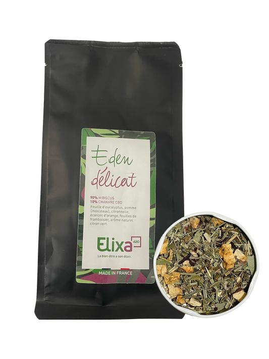 Infusion CBD Bio Eden Délicat (50 g) – Fraîcheur et Sérénité Naturelle